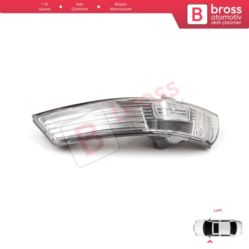 Ford Focus 2007-2020 Mondeo MK4 2007-2015 8M5113B383AA İçin Sol Yan Ayna Sinyali Beyaz 