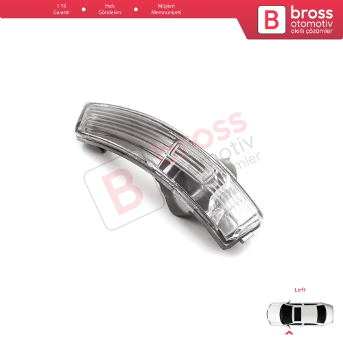 Ford Focus 2007-2020 Mondeo MK4 2007-2015 8M5113B383AA İçin Sol Yan Ayna Sinyali Beyaz 