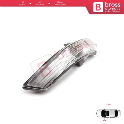 Ford Focus 2007-2020 Mondeo MK4 2007-2015 8M5113B383AA İçin Sol Yan Ayna Sinyali Beyaz 