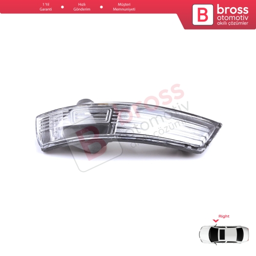 Ford Focus 2007-2020 Mondeo MK4 2007-2015 8M5113B384AA İçin Sağ Yan Ayna Sinyali Beyaz
