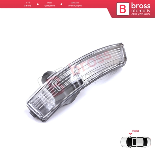 Ford Focus 2007-2020 Mondeo MK4 2007-2015 8M5113B384AA İçin Sağ Yan Ayna Sinyali Beyaz