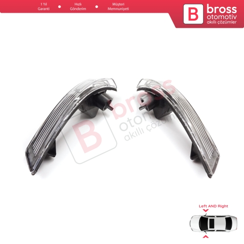 Ford Focus 2007-2020 Mondeo MK4 2007-2015 1872845 1872847 İçin Yan Ayna Sinyali Beyaz Sağ ve Sol 