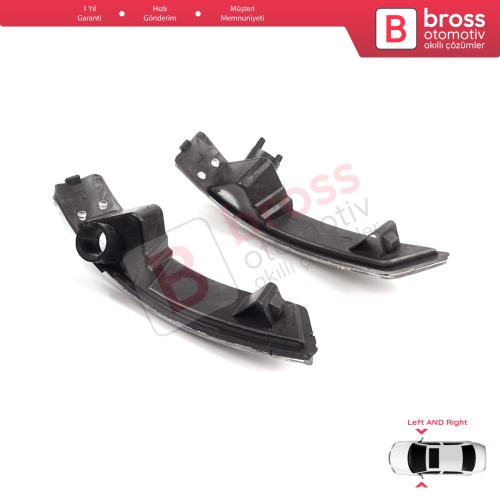 Ford Focus 2007-2020 Mondeo MK4 2007-2015 1872845 1872847 İçin Yan Ayna Sinyali Beyaz Sağ ve Sol 