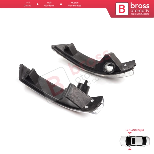 Ford Focus 2007-2020 Mondeo MK4 2007-2015 1872845 1872847 İçin Yan Ayna Sinyali Beyaz Sağ ve Sol 