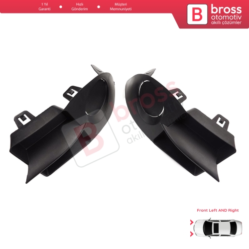 Renault Clio II Phase 4 Symbol MK1 2006-2008 7702295498 için Ön Tampon Sol Sağ Sis Far Çerçeve Kapağı