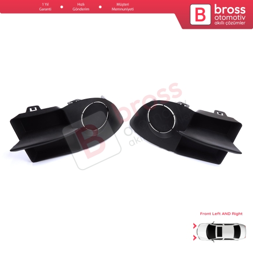 Renault Clio II Phase 4 Symbol MK1 2006-2008 7702295498 için Ön Tampon Sol Sağ Sis Far Çerçeve Kapağı