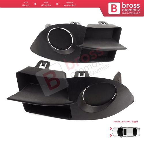 Renault Clio II Phase 4 Symbol MK1 2006-2008 7702295498 için Ön Tampon Sol Sağ Sis Far Çerçeve Kapağı