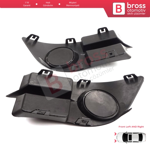 Renault Clio II Phase 4 Symbol MK1 2006-2008 7702295498 için Ön Tampon Sol Sağ Sis Far Çerçeve Kapağı