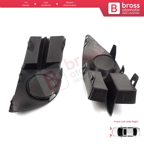 Renault Clio II Phase 4 Symbol MK1 2006-2008 7702295498 için Ön Tampon Sol Sağ Sis Far Çerçeve Kapağı
