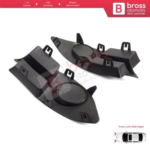 Renault Clio II Phase 4 Symbol MK1 2006-2008 7702295498 için Ön Tampon Sol Sağ Sis Far Çerçeve Kapağı