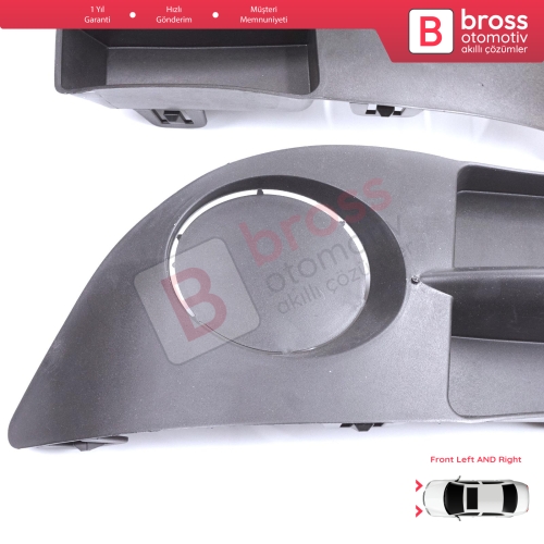 Renault Clio II Phase 4 Symbol MK1 2006-2008 7702295498 için Ön Tampon Sol Sağ Sis Far Çerçeve Kapağı