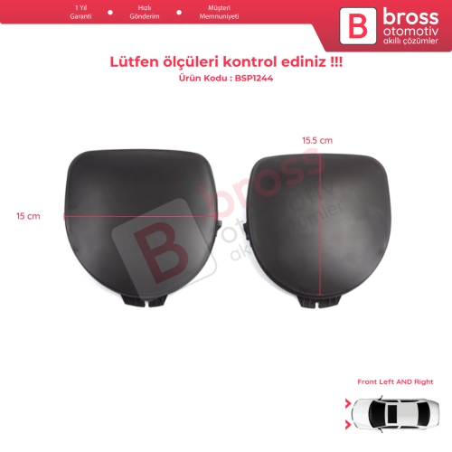 Renault Clio MK2 BB CB SB Faz 1 1998-2002 7701205718 için Ön Tampon Sol Sağ Sis Far Kapağı