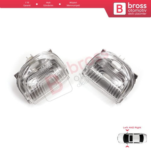 Mercedes Sprinter MK3 907 910 2018-On 9109064700 9109064600 İçin Yan Ayna Sinyali Beyaz Sağ ve Sol 