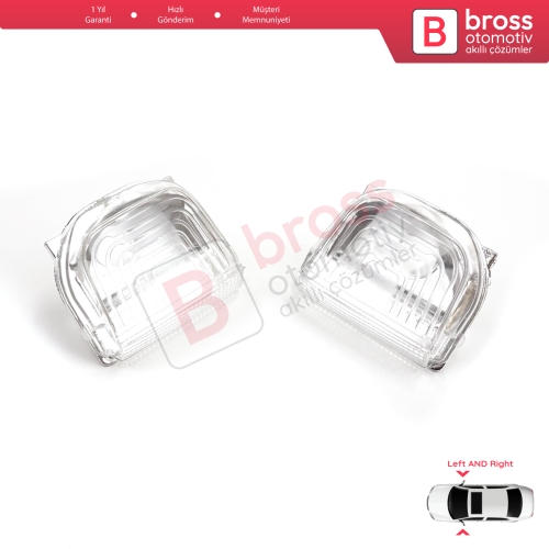 Mercedes Sprinter MK3 907 910 2018-On 9109064700 9109064600 İçin Yan Ayna Sinyali Beyaz Sağ ve Sol 