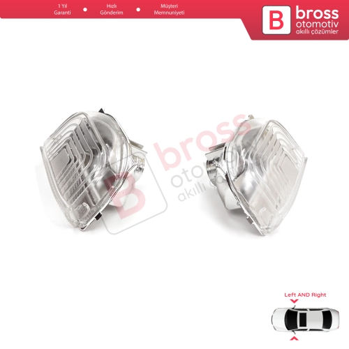 Mercedes Sprinter MK3 907 910 2018-On 9109064700 9109064600 İçin Yan Ayna Sinyali Beyaz Sağ ve Sol 