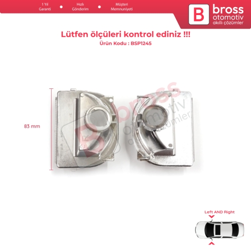 Mercedes Sprinter MK3 907 910 2018-On 9109064700 9109064600 İçin Yan Ayna Sinyali Beyaz Sağ ve Sol 