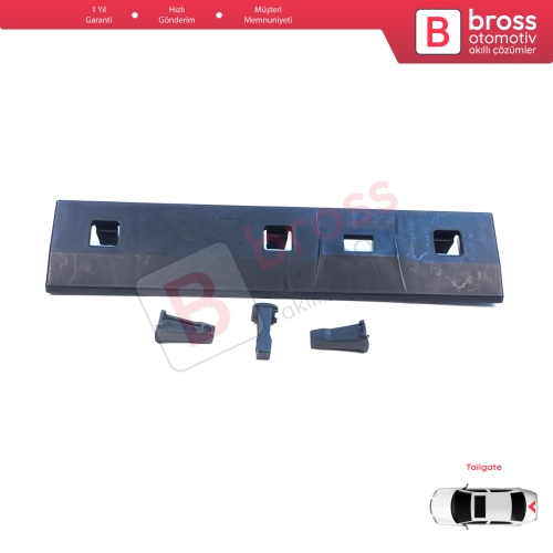 Mercedes Sprinter W901 W902 W903 W904 VW LT MK2 1996-2006 9017660219 İçin Arka Bagaj Kapı Üst Plaka Kaplama Bakaliti