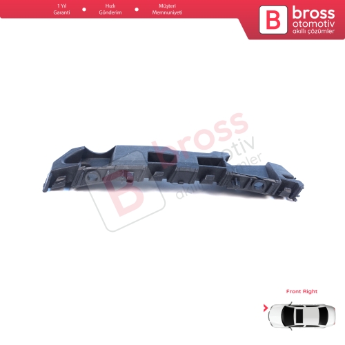 Renault Dacia Logan Sandero Stepway MK2 Symbol MK3 Makyajlı Kasa 2017-On 631427999R için Ön Sağ Tampon İç Bağlantı Braket Ayağı
