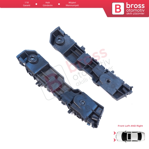 Renault Dacia Logan Sandero Stepway MK2 Symbol MK3 Makyajlı Kasa 2017-On 631438295R 631427999R için Ön Sağ Sol Tampon İç Bağlantı Braket Ayağı