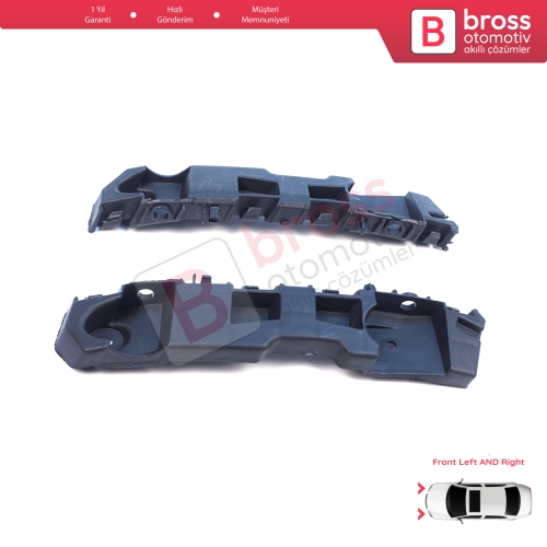 Renault Dacia Logan Sandero Stepway MK2 Symbol MK3 Makyajlı Kasa 2017-On 631438295R 631427999R için Ön Sağ Sol Tampon İç Bağlantı Braket Ayağı