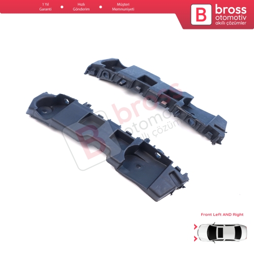 Renault Dacia Logan Sandero Stepway MK2 Symbol MK3 Makyajlı Kasa 2017-On 631438295R 631427999R için Ön Sağ Sol Tampon İç Bağlantı Braket Ayağı