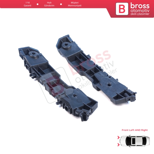 Renault Dacia Logan Sandero Stepway MK2 Symbol MK3 Makyajlı Kasa 2017-On 631438295R 631427999R için Ön Sağ Sol Tampon İç Bağlantı Braket Ayağı