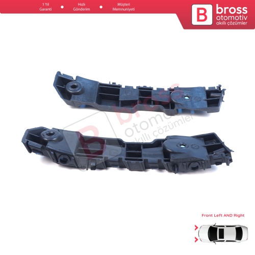 Renault Dacia Logan Sandero Stepway MK2 Symbol MK3 Makyajlı Kasa 2017-On 631438295R 631427999R için Ön Sağ Sol Tampon İç Bağlantı Braket Ayağı