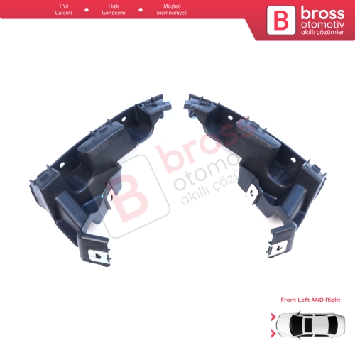 Renault Symbol Thalia MK2 LU 2008-2012 8200699903 8200699911 için Ön Sağ Sol Tampon İç Bağlantı Braket Ayağı