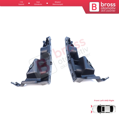 Renault Symbol Thalia MK2 LU 2008-2012 8200699903 8200699911 için Ön Sağ Sol Tampon İç Bağlantı Braket Ayağı