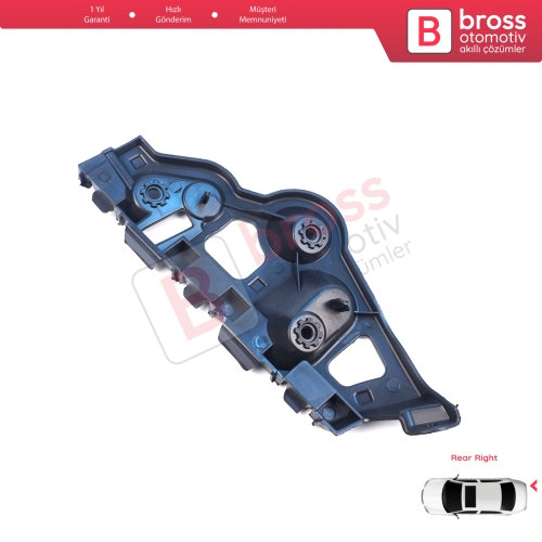 Renault Dacia Sandero MK2 B52 B8 2012-2016 Makyajsız Kasa 850440810R  için Arka Sağ Tampon İç Bağlantı Braket Ayağı