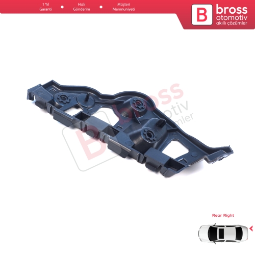 Renault Dacia Sandero MK2 B52 B8 2012-2016 Makyajsız Kasa 850440810R  için Arka Sağ Tampon İç Bağlantı Braket Ayağı