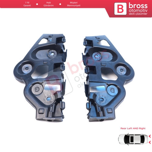 Renault Dacia Sandero MK2 B52 B8 2012-2016 Makyajsız Kasa 850459391R 850440810R için Arka Sağ Sol Tampon İç Bağlantı Braket Ayağı