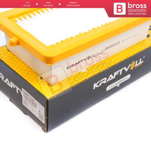 Renault Kaptur HA Arkana MK1 Clio MK5 Captur MK2 için Orjinal KRAFTVOLL 06010332 Hava Filtresi