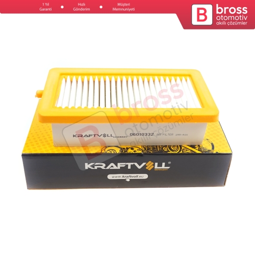 Renault Kaptur HA Arkana MK1 Clio MK5 Captur MK2 için Orjinal KRAFTVOLL 06010332 Hava Filtresi