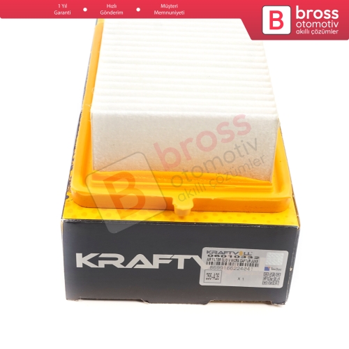 Renault Kaptur HA Arkana MK1 Clio MK5 Captur MK2 için Orjinal KRAFTVOLL 06010332 Hava Filtresi