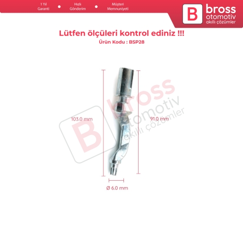 Mini R50 R53 2001-2006 R52 2004-2008 Cooper One Works İçin Kontak Ateşleme Kilit Silindir Mili