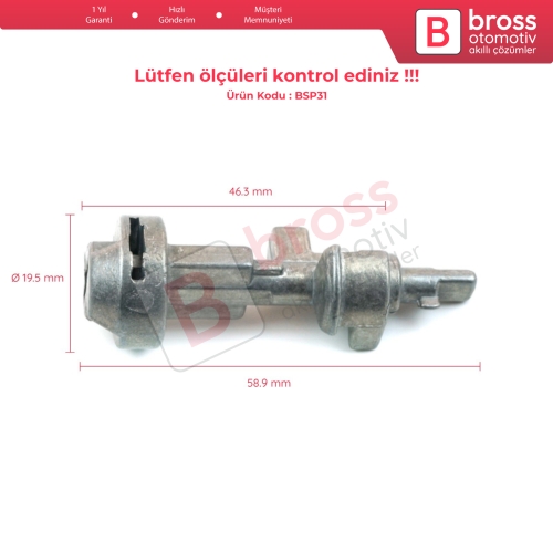Toyota Corolla E9 E90 1987-2005 İçin Kontak Şaft Ateşleme Kilit Silindir Mili No: 8