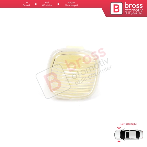 Audi A3 A4 A8 Skoda Fabia Rapid Octavia Superb Roomster Seat Cordoba Ibiza Toledo 1U0949127 İçin Yan Çamurluk Sinyali Beyaz 