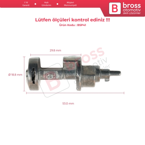 Toyota Starlet MK4 P8 1989-1996 İçin Kontak Şaft Ateşleme Kilit Silindir Mili