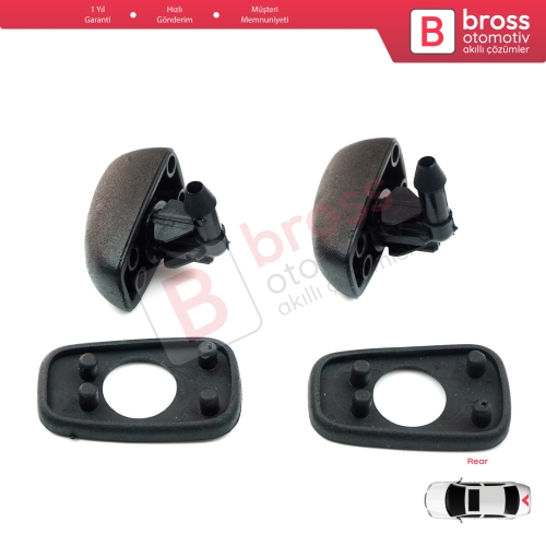 Renault R19 B/C 53 S53 1988-2000 3/5-Kapı HB 7700793609 İçin 2 Adet Arka Cam Silecek Su Fıskiye Memesi