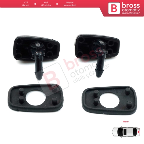 Renault R19 B/C 53 S53 1988-2000 3/5-Kapı HB 7700793609 İçin 2 Adet Arka Cam Silecek Su Fıskiye Memesi