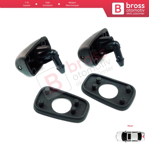 Renault R19 B/C 53 S53 1988-2000 3/5-Kapı HB 7700793609 İçin 2 Adet Arka Cam Silecek Su Fıskiye Memesi