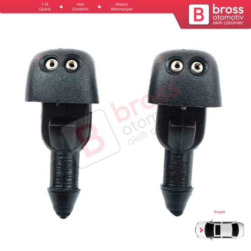 Ford Transit T E 1985-2000 Tourneo 1994-2014 86VB17666BB İçin 2 Adet Ön Cam Silecek Su Fıskiye Memesi