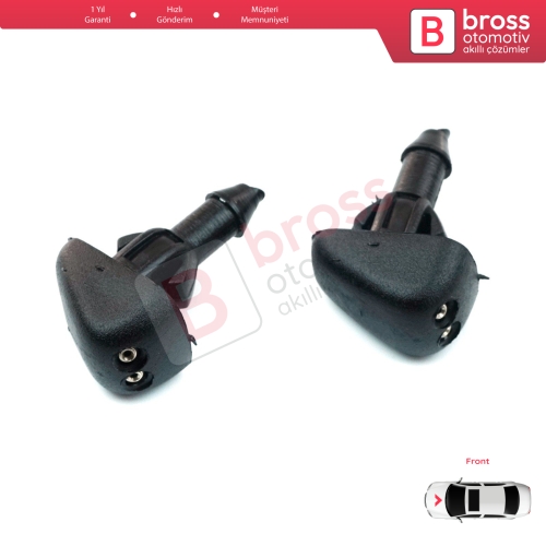 Ford Transit T E 1985-2000 Tourneo 1994-2014 86VB17666BB İçin 2 Adet Ön Cam Silecek Su Fıskiye Memesi