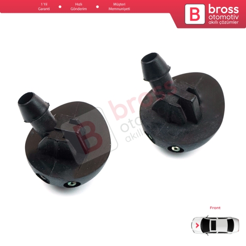 Renault Dacia Lada Largus 7700846456 289308338R  İçin 2 Adet Ön Cam Silecek Su Fıskiye Memesi