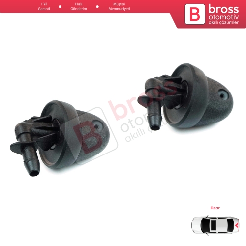 Renault Laguna 1 Trafic 2 Kangoo 1 Primastar Vivaro A X83 7700308816 İçin 2 Adet Arka Cam Silecek Su Fıskiye Memesi