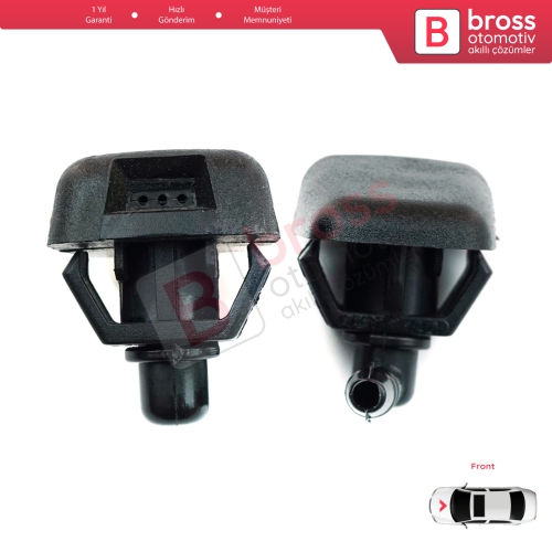 Fiat Citroen Peugeot Alfa Romeo Ypsilon 735277664 6438J0 46454320 7767818 İçin 2 Adet Ön Cam Silecek Su Fıskiye Memesi