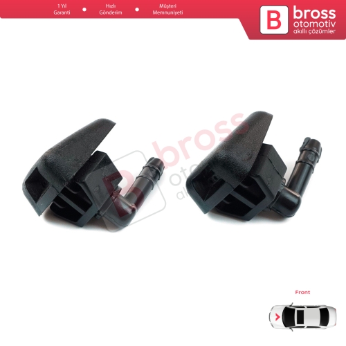 Fiat Citroen Peugeot Alfa Romeo Ypsilon 735277664 6438J0 46454320 7767818 İçin 2 Adet Ön Cam Silecek Su Fıskiye Memesi