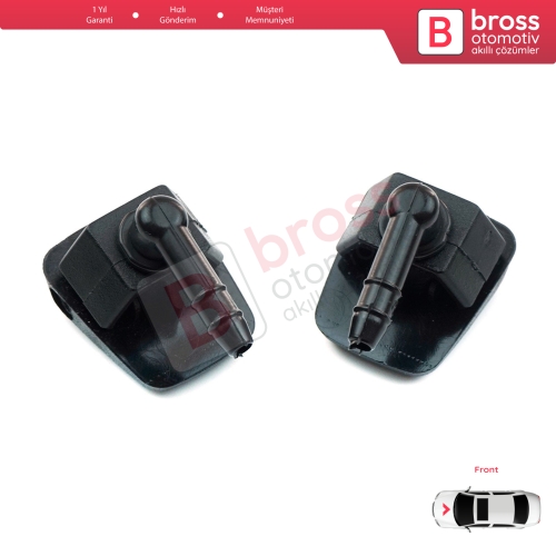 Fiat Citroen Peugeot Alfa Romeo Ypsilon 735277664 6438J0 46454320 7767818 İçin 2 Adet Ön Cam Silecek Su Fıskiye Memesi