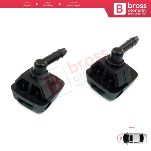 Fiat Citroen Peugeot Alfa Romeo Ypsilon 735277664 6438J0 46454320 7767818 İçin 2 Adet Ön Cam Silecek Su Fıskiye Memesi